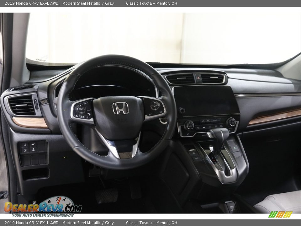 2019 Honda CR-V EX-L AWD Modern Steel Metallic / Gray Photo #6