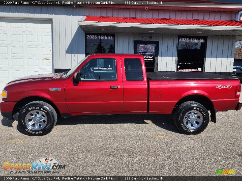 2009 Ford Ranger XLT SuperCab 4x4 Redfire Metallic / Medium Dark Flint Photo #1