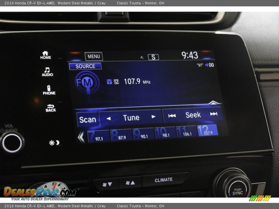 2019 Honda CR-V EX-L AWD Modern Steel Metallic / Gray Photo #10