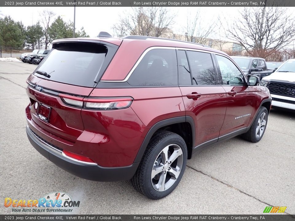 2023 Jeep Grand Cherokee 4XE Velvet Red Pearl / Global Black Photo #5