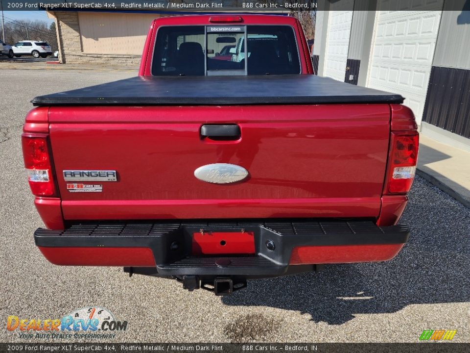 2009 Ford Ranger XLT SuperCab 4x4 Redfire Metallic / Medium Dark Flint Photo #3