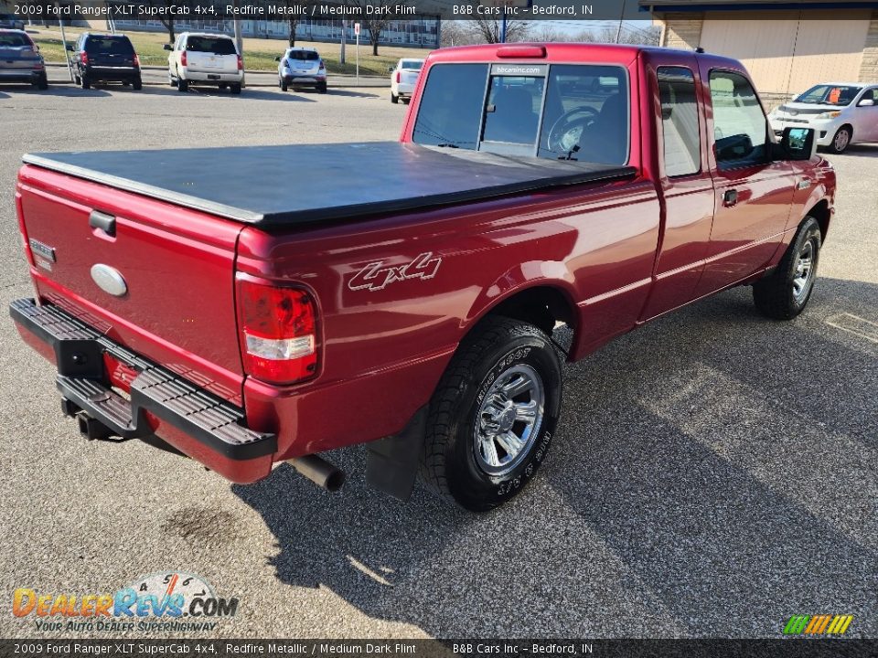 2009 Ford Ranger XLT SuperCab 4x4 Redfire Metallic / Medium Dark Flint Photo #4