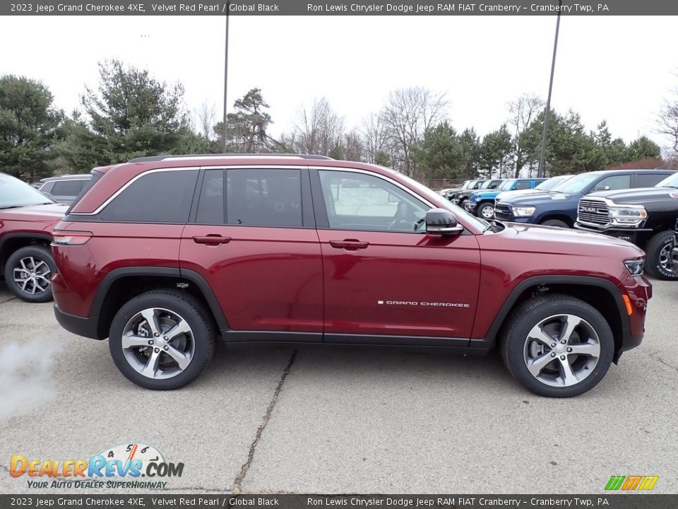 2023 Jeep Grand Cherokee 4XE Velvet Red Pearl / Global Black Photo #6