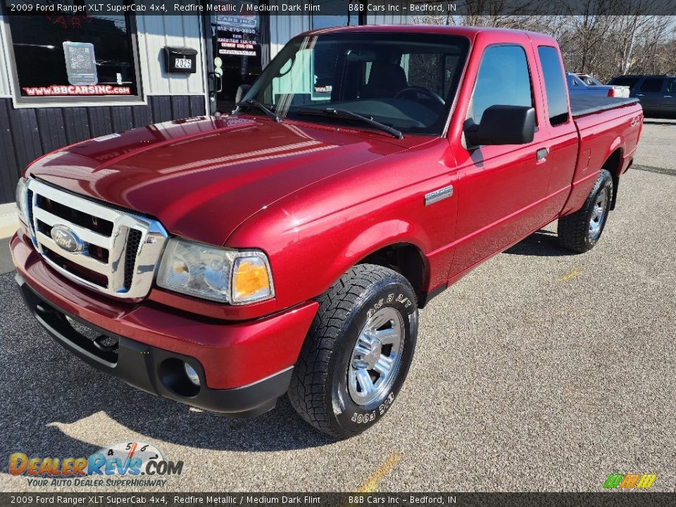 2009 Ford Ranger XLT SuperCab 4x4 Redfire Metallic / Medium Dark Flint Photo #7