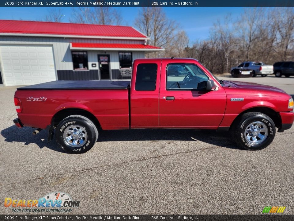 2009 Ford Ranger XLT SuperCab 4x4 Redfire Metallic / Medium Dark Flint Photo #8