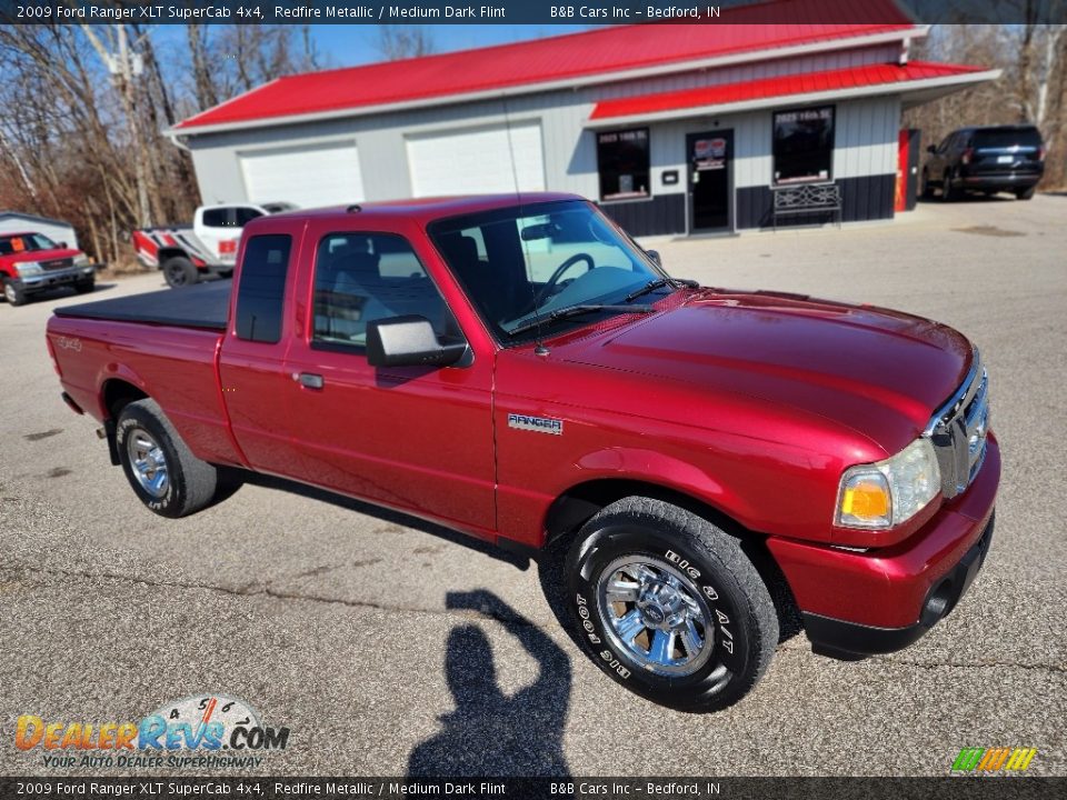 2009 Ford Ranger XLT SuperCab 4x4 Redfire Metallic / Medium Dark Flint Photo #9