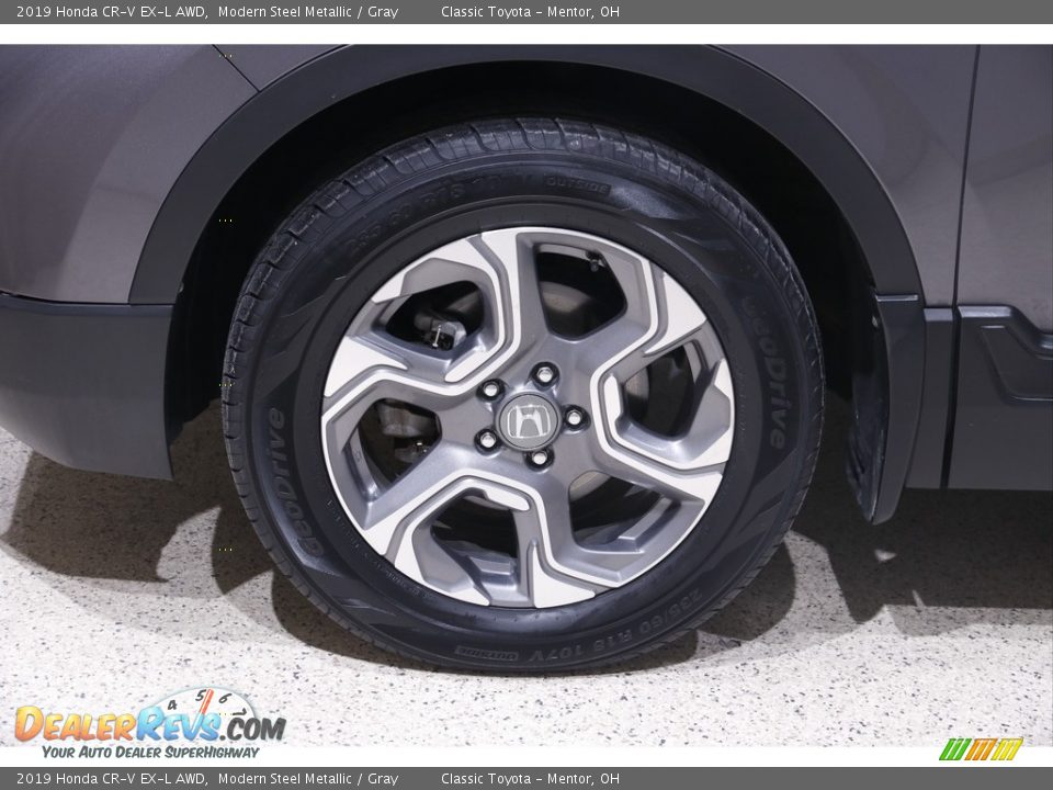 2019 Honda CR-V EX-L AWD Modern Steel Metallic / Gray Photo #22