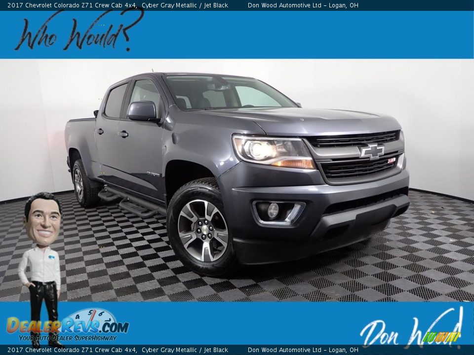 2017 Chevrolet Colorado Z71 Crew Cab 4x4 Cyber Gray Metallic / Jet Black Photo #1