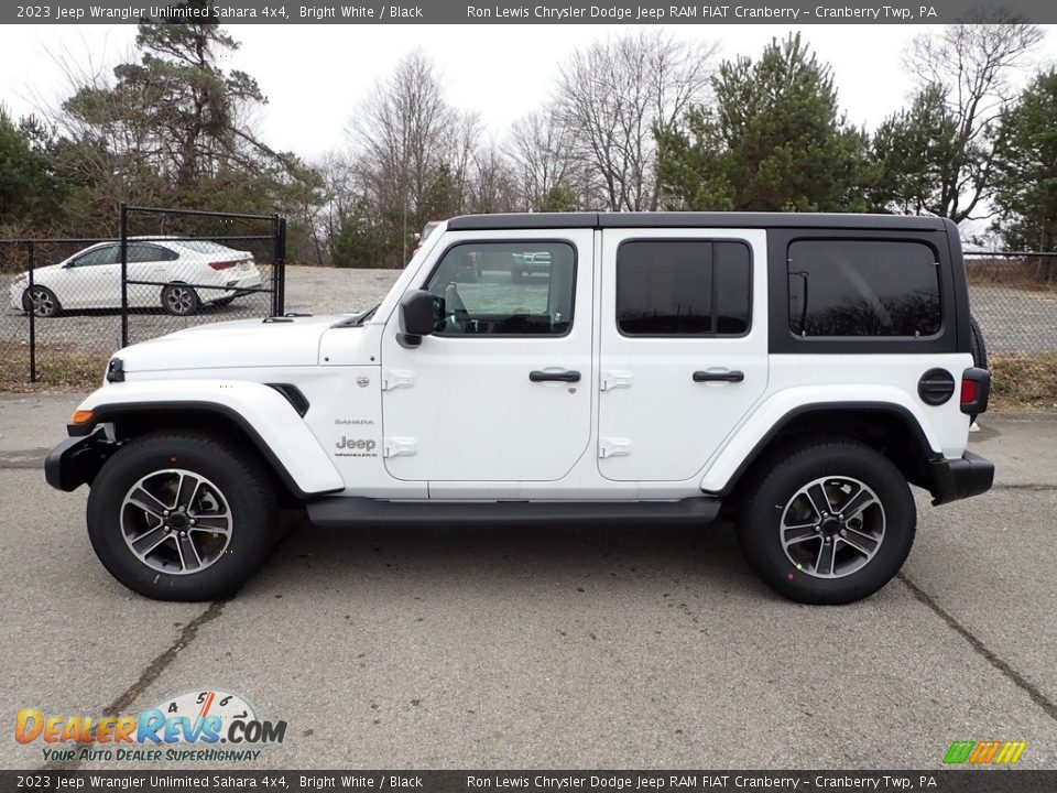 Bright White 2023 Jeep Wrangler Unlimited Sahara 4x4 Photo #2