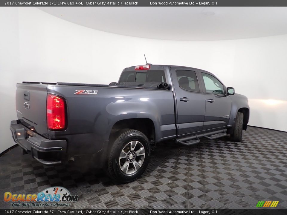 2017 Chevrolet Colorado Z71 Crew Cab 4x4 Cyber Gray Metallic / Jet Black Photo #10