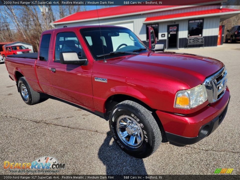 2009 Ford Ranger XLT SuperCab 4x4 Redfire Metallic / Medium Dark Flint Photo #24