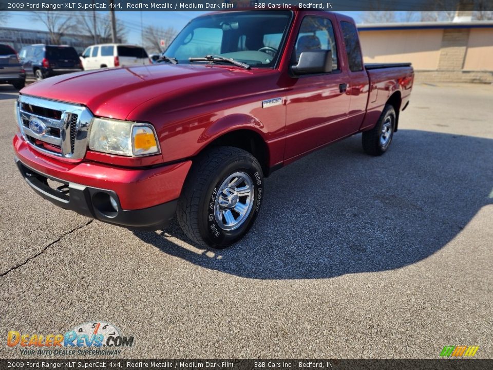 2009 Ford Ranger XLT SuperCab 4x4 Redfire Metallic / Medium Dark Flint Photo #25