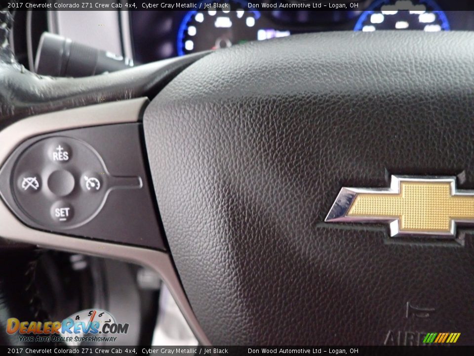 2017 Chevrolet Colorado Z71 Crew Cab 4x4 Cyber Gray Metallic / Jet Black Photo #16
