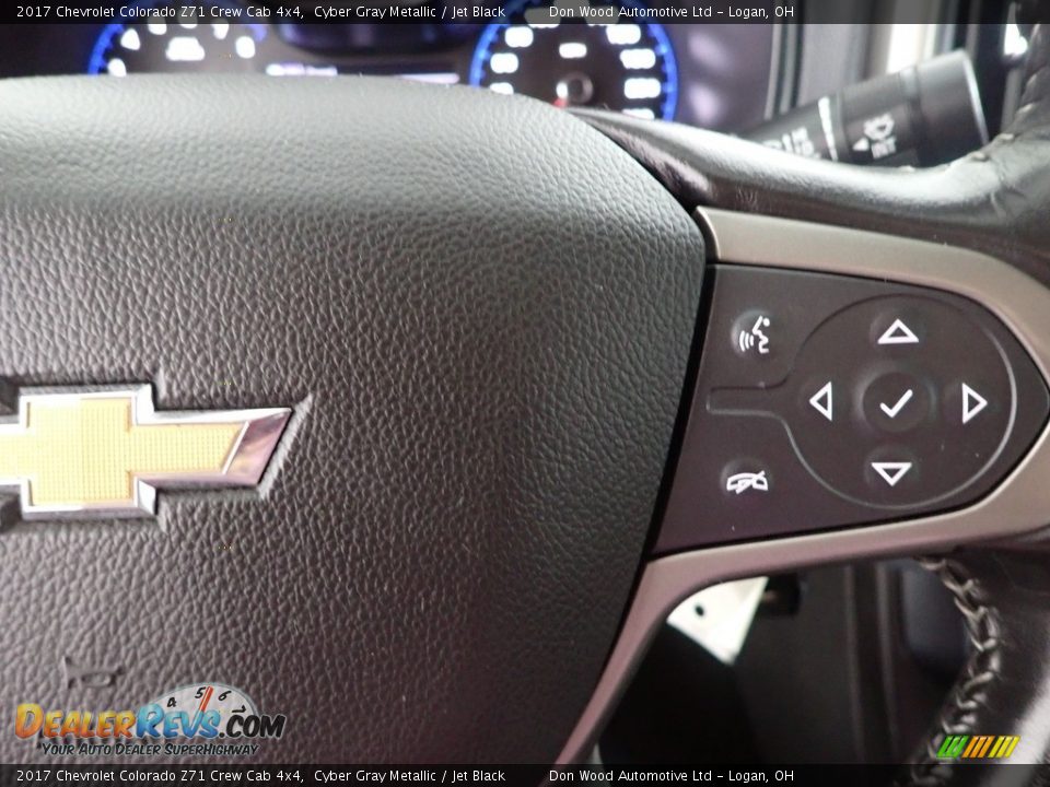 2017 Chevrolet Colorado Z71 Crew Cab 4x4 Cyber Gray Metallic / Jet Black Photo #17