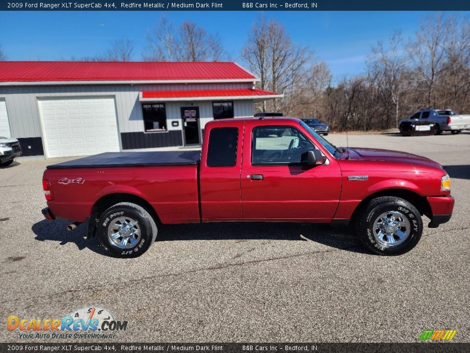 2009 Ford Ranger XLT SuperCab 4x4 Redfire Metallic / Medium Dark Flint Photo #26