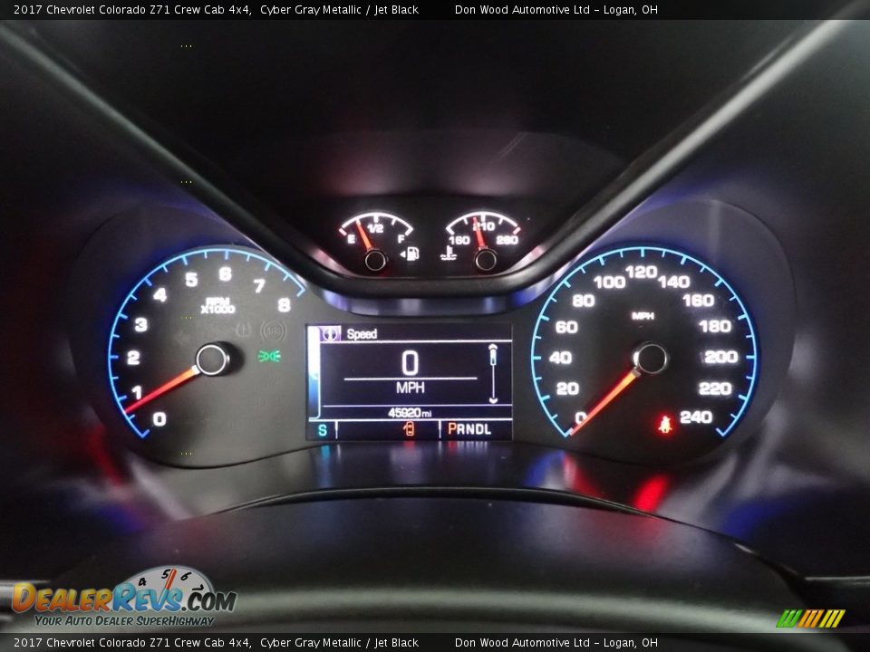 2017 Chevrolet Colorado Z71 Crew Cab 4x4 Cyber Gray Metallic / Jet Black Photo #18