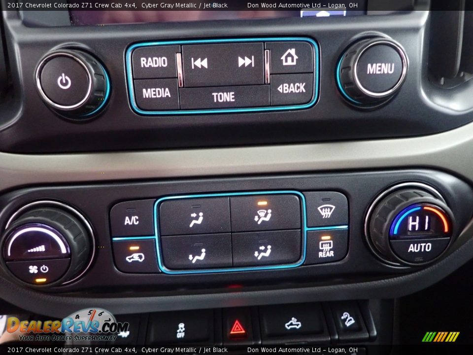 2017 Chevrolet Colorado Z71 Crew Cab 4x4 Cyber Gray Metallic / Jet Black Photo #19