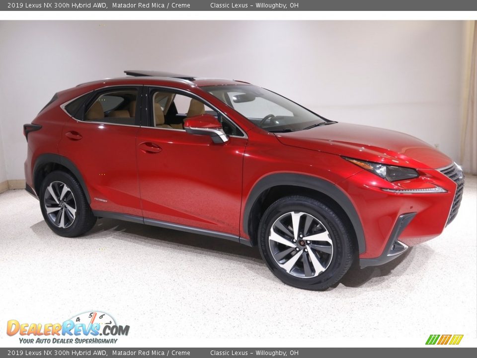 2019 Lexus NX 300h Hybrid AWD Matador Red Mica / Creme Photo #1