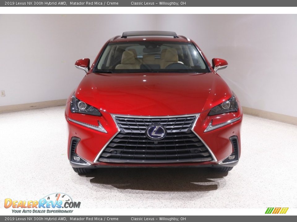 2019 Lexus NX 300h Hybrid AWD Matador Red Mica / Creme Photo #2