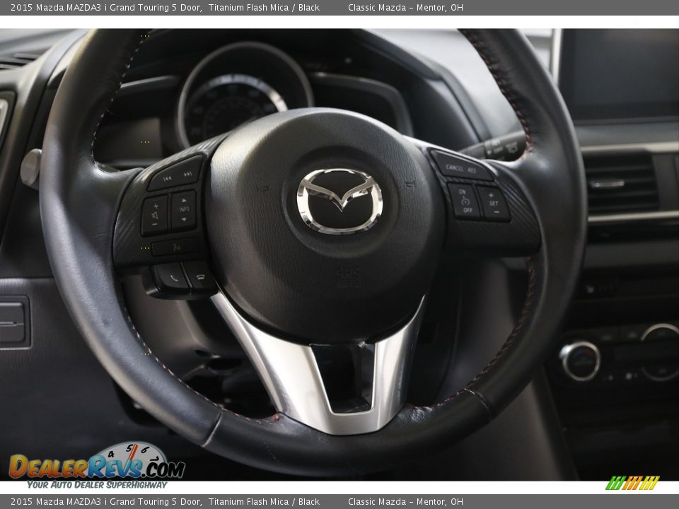 2015 Mazda MAZDA3 i Grand Touring 5 Door Steering Wheel Photo #7