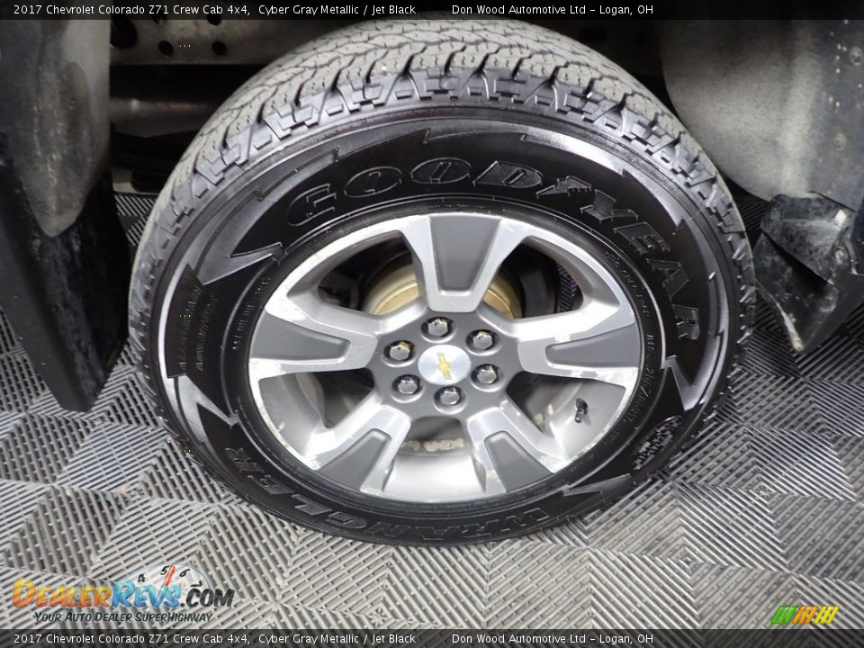 2017 Chevrolet Colorado Z71 Crew Cab 4x4 Cyber Gray Metallic / Jet Black Photo #30