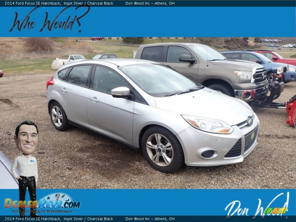 2014 Ford Focus SE Hatchback Ingot Silver / Charcoal Black Photo #1