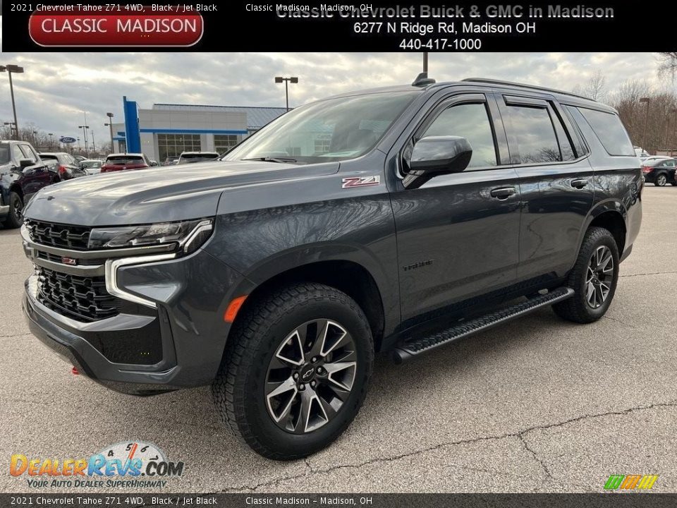 2021 Chevrolet Tahoe Z71 4WD Black / Jet Black Photo #1