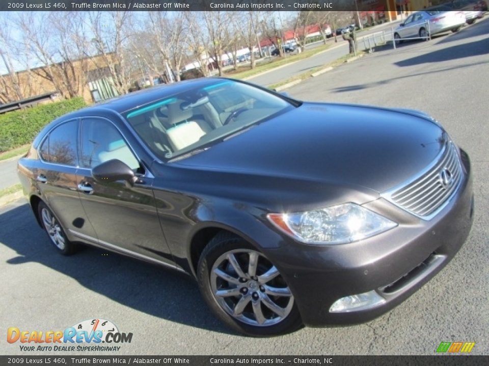 2009 Lexus LS 460 Truffle Brown Mica / Alabaster Off White Photo #3