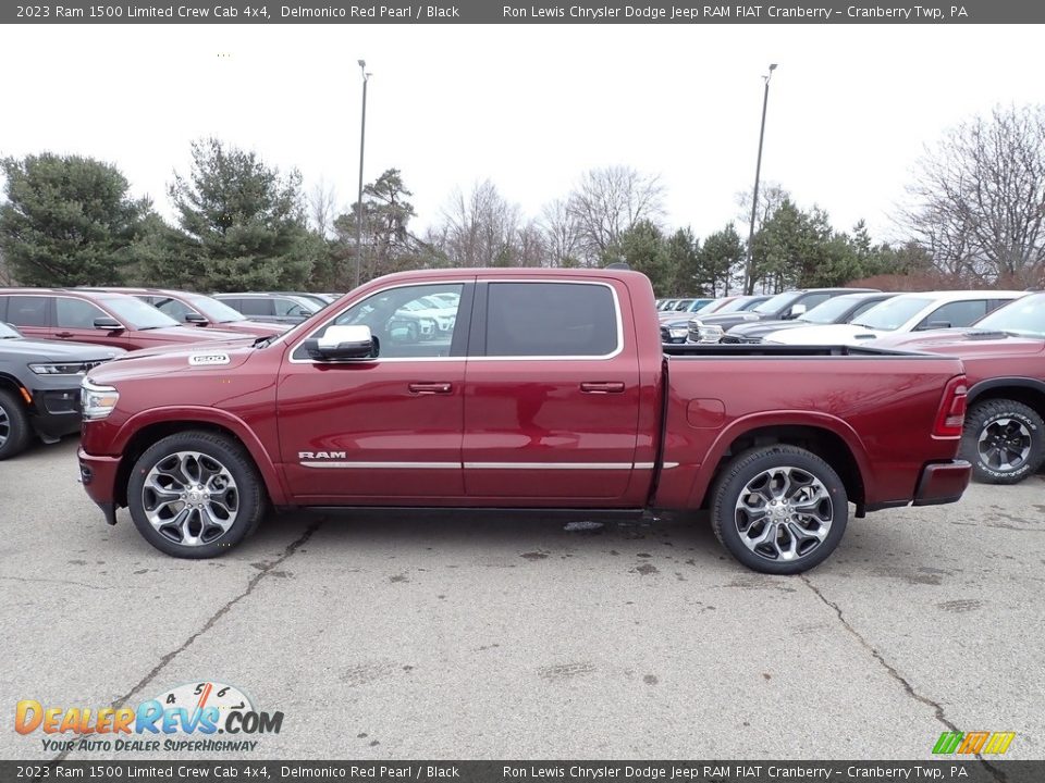 Delmonico Red Pearl 2023 Ram 1500 Limited Crew Cab 4x4 Photo #2