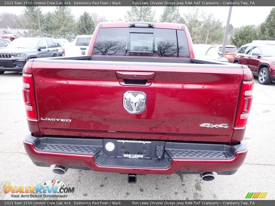 2023 Ram 1500 Limited Crew Cab 4x4 Delmonico Red Pearl / Black Photo #4