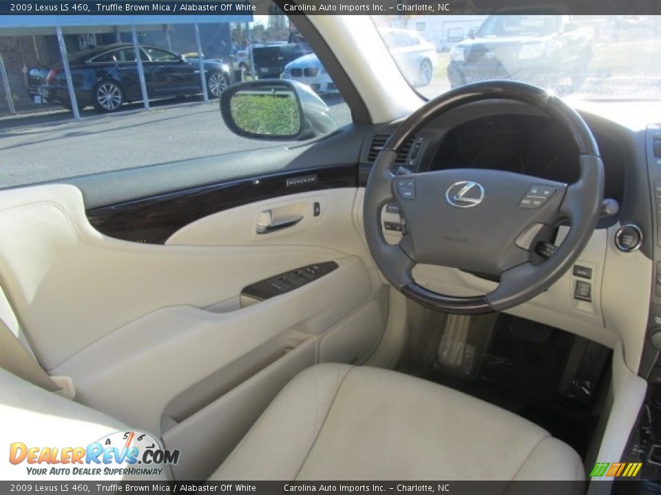 2009 Lexus LS 460 Truffle Brown Mica / Alabaster Off White Photo #12