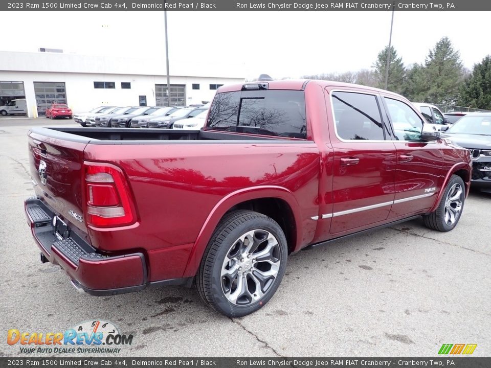 2023 Ram 1500 Limited Crew Cab 4x4 Delmonico Red Pearl / Black Photo #5