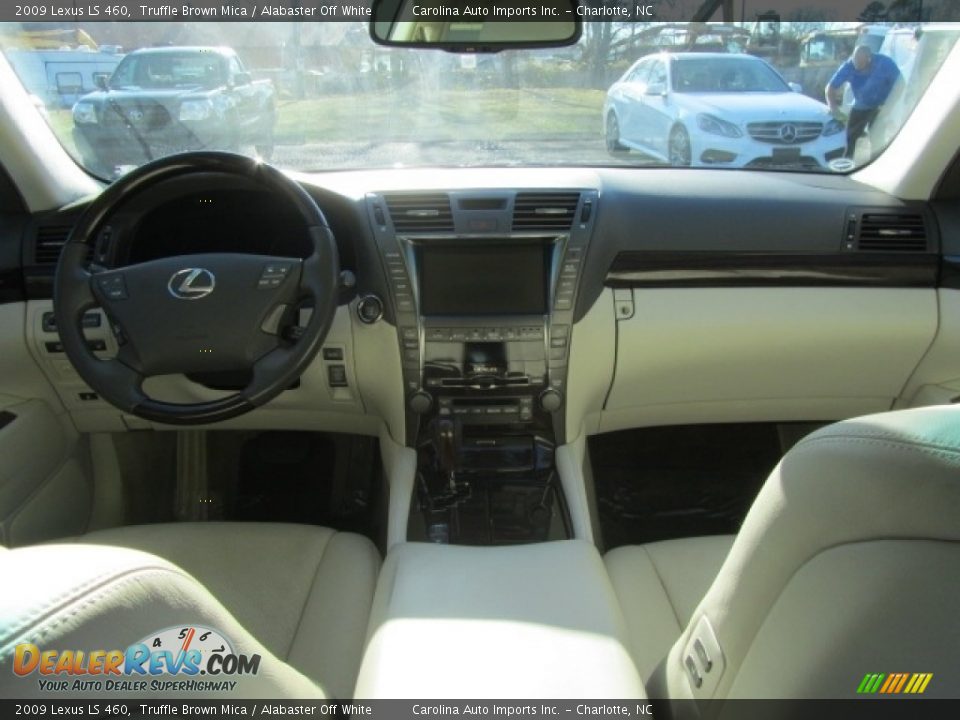 2009 Lexus LS 460 Truffle Brown Mica / Alabaster Off White Photo #13