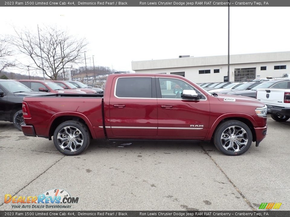 Delmonico Red Pearl 2023 Ram 1500 Limited Crew Cab 4x4 Photo #6