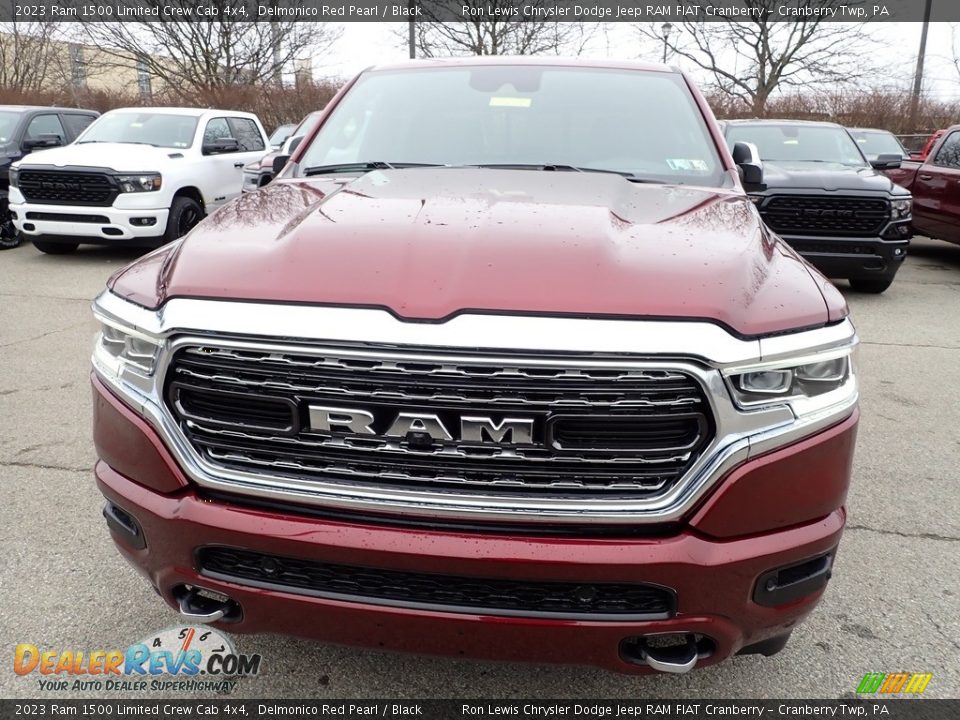 2023 Ram 1500 Limited Crew Cab 4x4 Delmonico Red Pearl / Black Photo #8