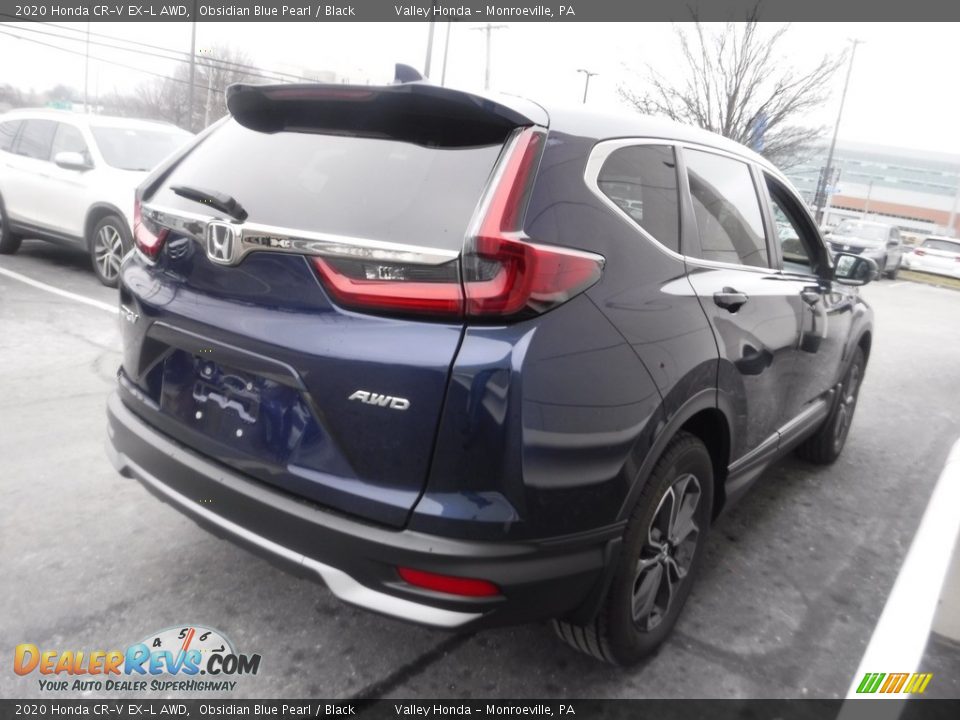2020 Honda CR-V EX-L AWD Obsidian Blue Pearl / Black Photo #7