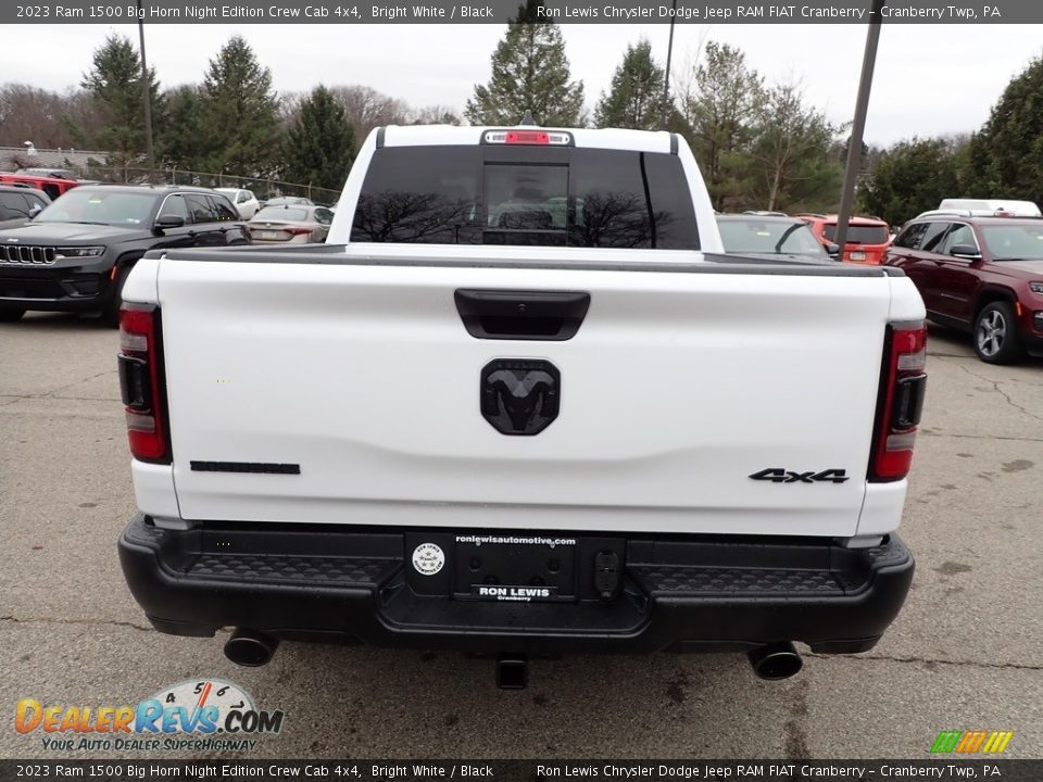 2023 Ram 1500 Big Horn Night Edition Crew Cab 4x4 Bright White / Black Photo #4