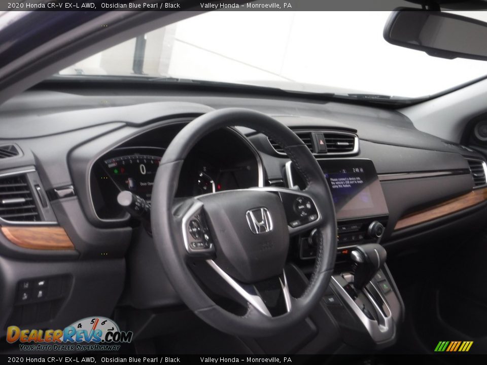 2020 Honda CR-V EX-L AWD Obsidian Blue Pearl / Black Photo #12