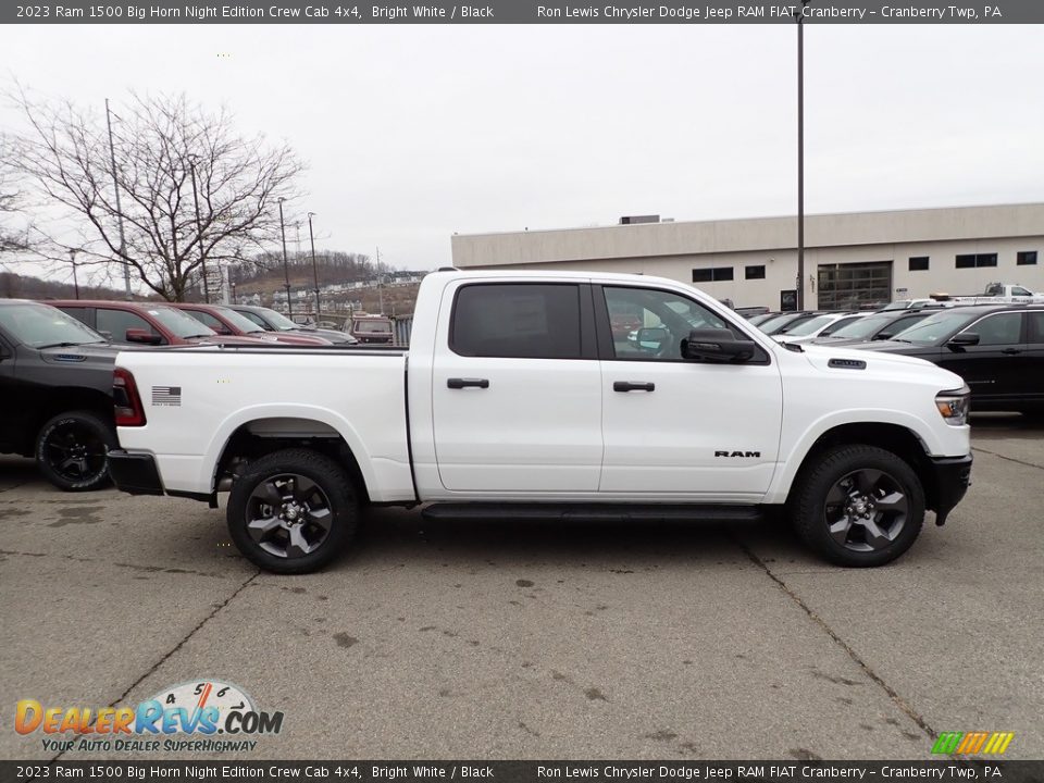 2023 Ram 1500 Big Horn Night Edition Crew Cab 4x4 Bright White / Black Photo #6