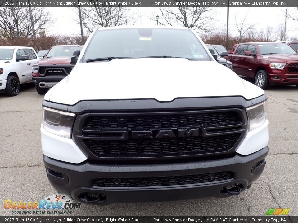 2023 Ram 1500 Big Horn Night Edition Crew Cab 4x4 Bright White / Black Photo #8