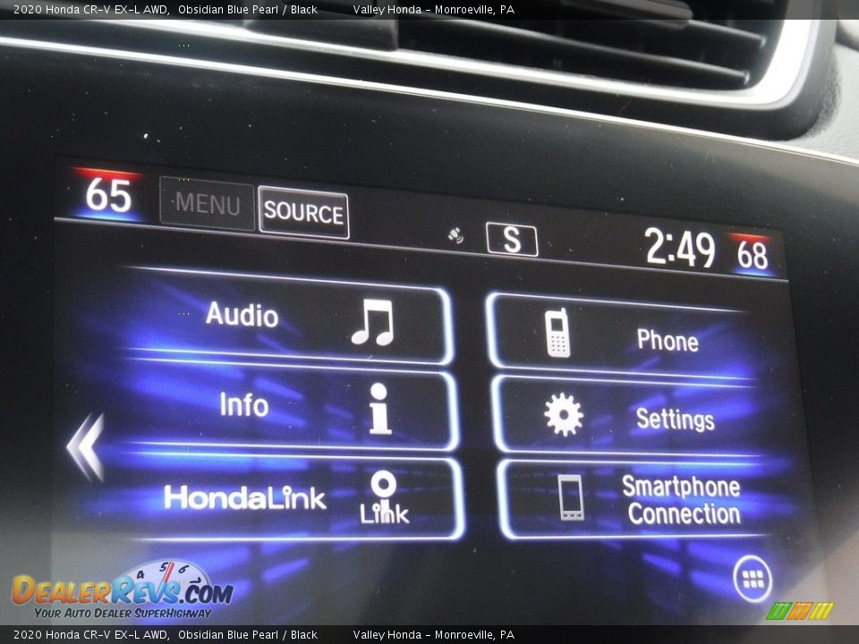 2020 Honda CR-V EX-L AWD Obsidian Blue Pearl / Black Photo #18