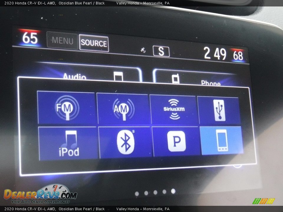 2020 Honda CR-V EX-L AWD Obsidian Blue Pearl / Black Photo #19