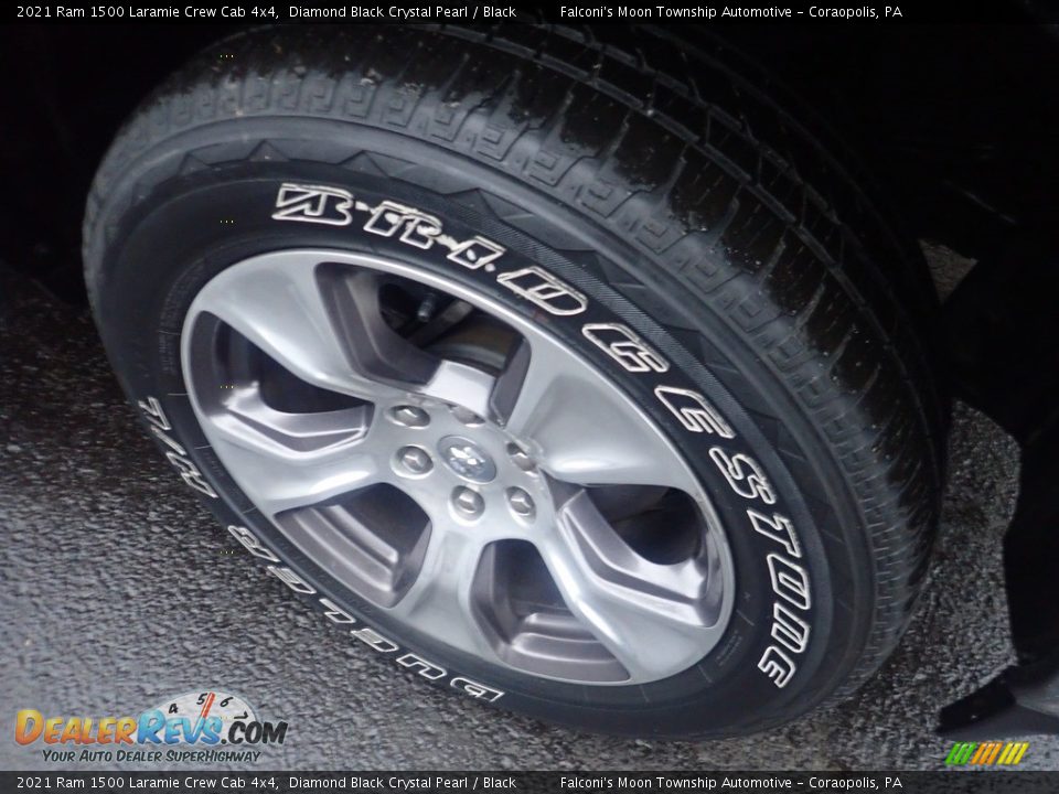 2021 Ram 1500 Laramie Crew Cab 4x4 Diamond Black Crystal Pearl / Black Photo #10