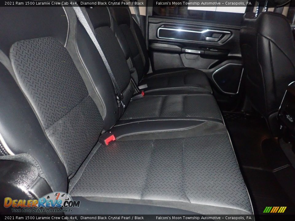 2021 Ram 1500 Laramie Crew Cab 4x4 Diamond Black Crystal Pearl / Black Photo #15
