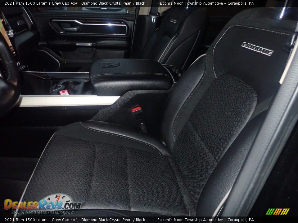 2021 Ram 1500 Laramie Crew Cab 4x4 Diamond Black Crystal Pearl / Black Photo #16
