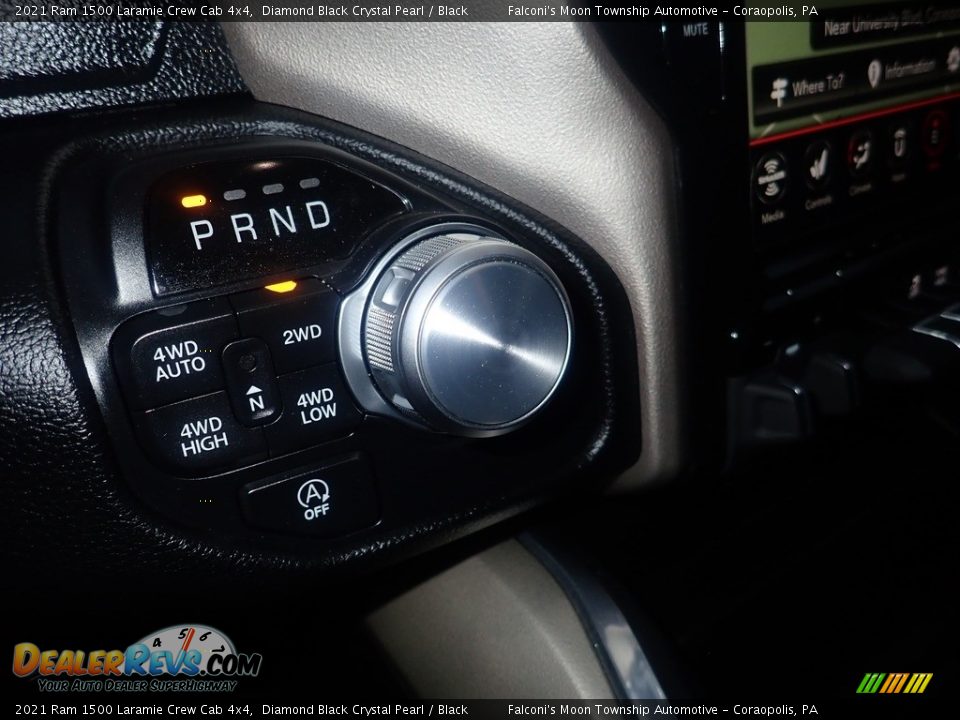 2021 Ram 1500 Laramie Crew Cab 4x4 Diamond Black Crystal Pearl / Black Photo #22