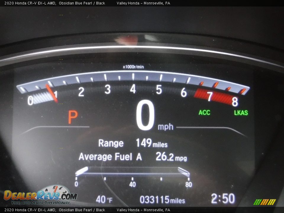 2020 Honda CR-V EX-L AWD Gauges Photo #36