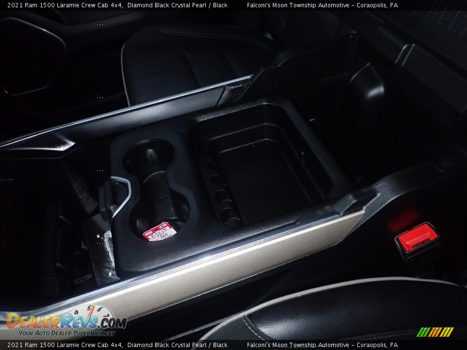 2021 Ram 1500 Laramie Crew Cab 4x4 Diamond Black Crystal Pearl / Black Photo #23