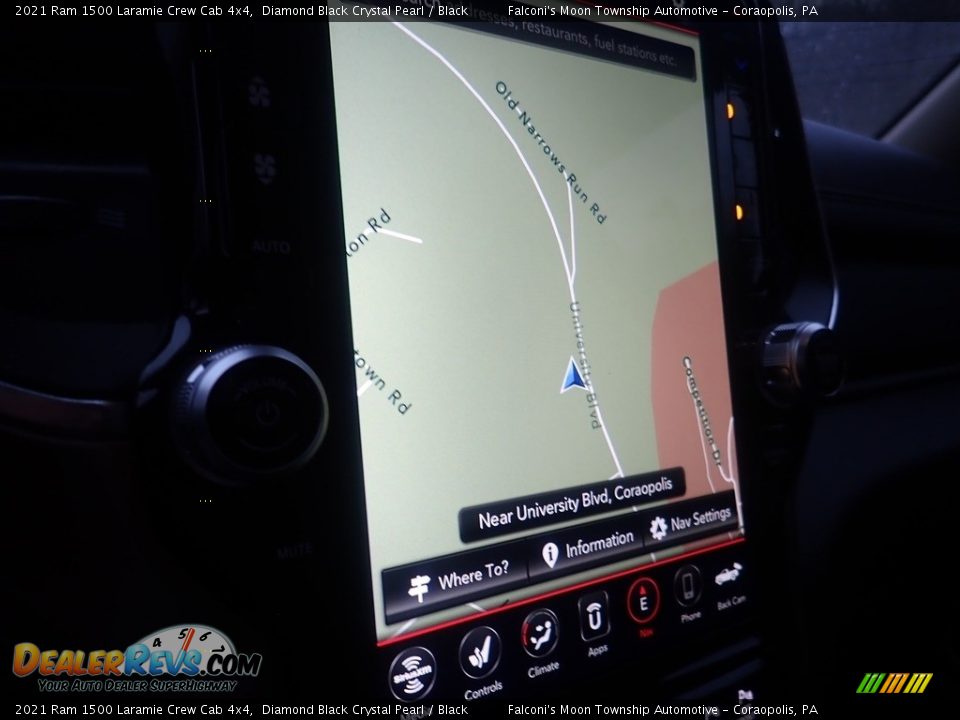 2021 Ram 1500 Laramie Crew Cab 4x4 Diamond Black Crystal Pearl / Black Photo #25