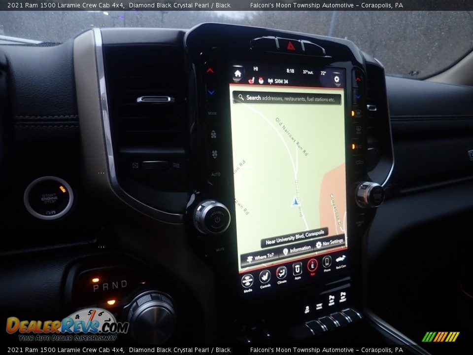 2021 Ram 1500 Laramie Crew Cab 4x4 Diamond Black Crystal Pearl / Black Photo #26